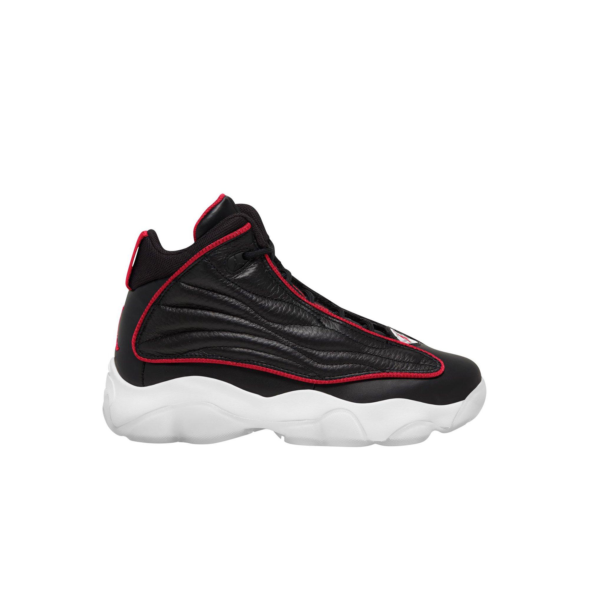 Jordan Pro Strong Black University Red White Preschool Boys Shoe